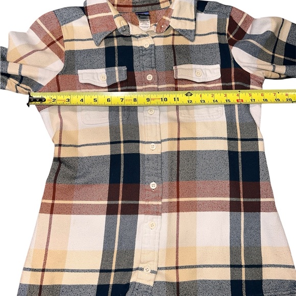 Patagonia Women's Long-Sleeved Fjord Flannel Shirt Plaid Size 2 - Picture 4 of 6